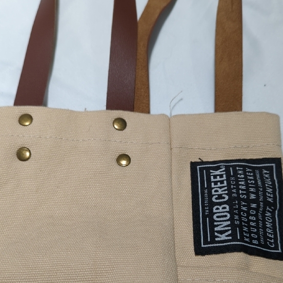 KNOB CREEK Tan Canvas Tote... PRETTY COOL PIECE .... - Picture 7 of 10